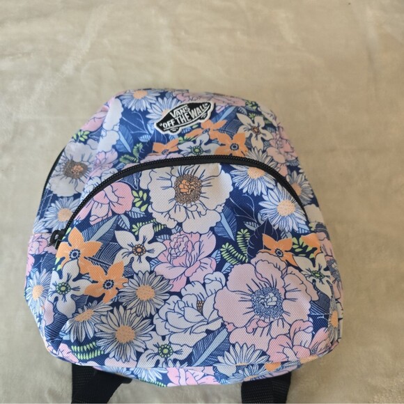 Vans "Off The Wall" Got This Retro Mini Backpack Floral - Picture 1 of 8